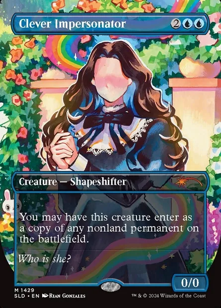 Clever Impersonator, Magic card SLD 1429 — Secret Lair Drop set