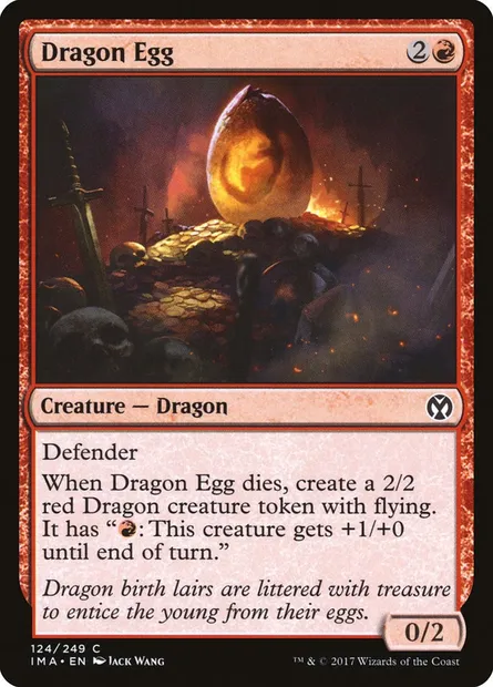 Dragon Egg, Magic card IMA 124 — Iconic Masters set