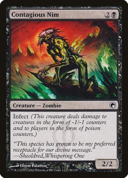Contagious Nim, Magic card SOM 58 — Scars of Mirrodin set