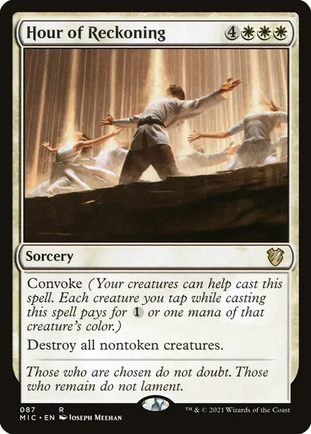 Hour of Reckoning, Magic card MIC 87 — Midnight Hunt Commander set
