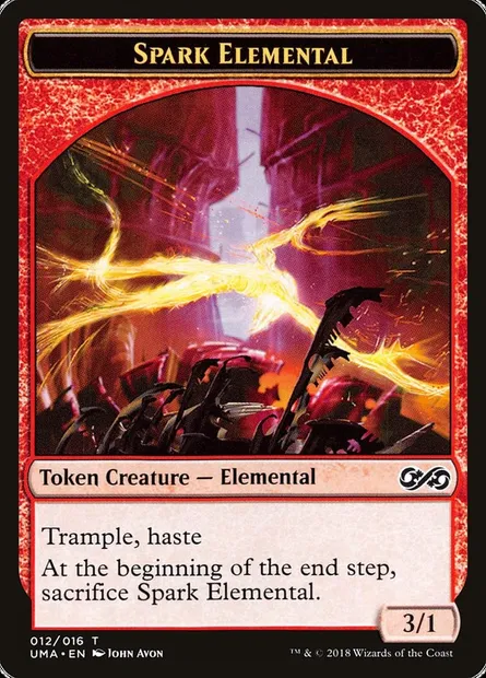 Élémental d'étincelles, carte Magic TUMA 12 — extension Ultimate Masters Tokens