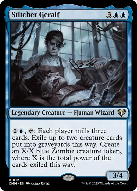 Stitcher Geralf, Magic card CMM 121 — Commander Masters set