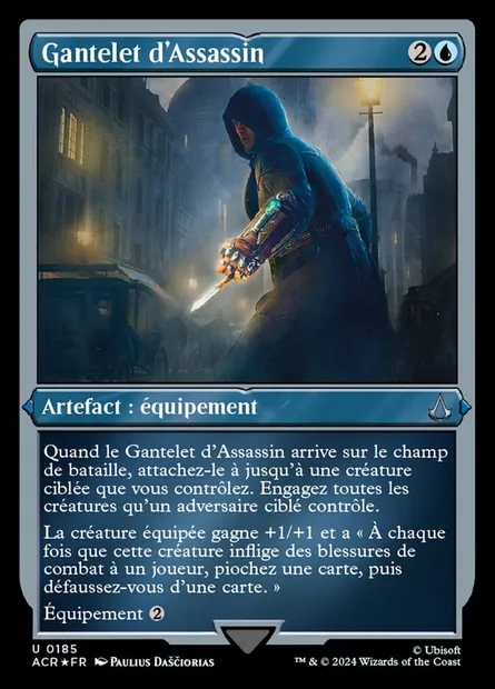 Gantelet d'Assassin, carte Magic ACR 185 — extension Assassin's Creed