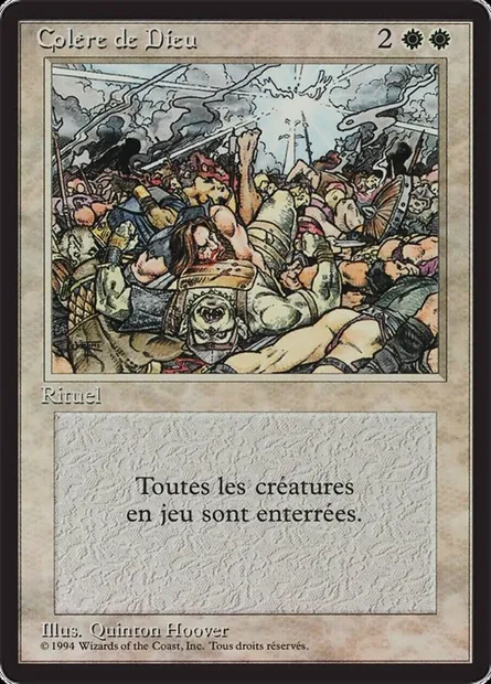 Wrath of God, Magic card FBB 46 — Foreign Black Border set