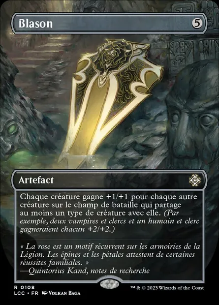 Blason, carte Magic LCC 108 — extension The Lost Caverns of Ixalan Commander