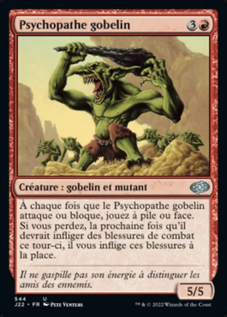 Psychopathe gobelin, carte Magic J22 544 — extension Jumpstart 2022