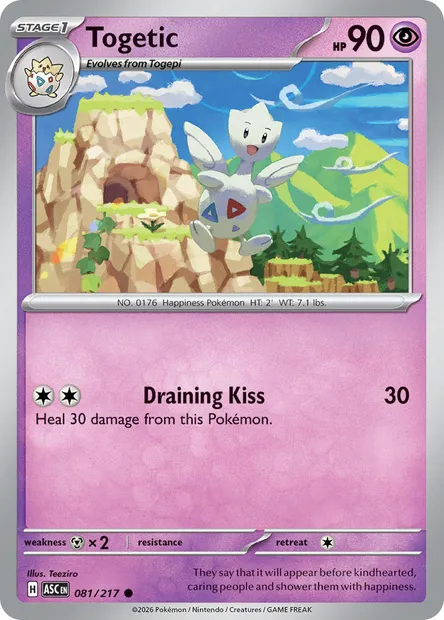 Togetic, Pokémon card ASC 081 — Ascended Heroes set