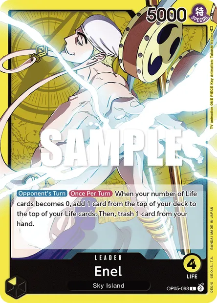 Ener, carte One Piece OP05-098 — extension AWAKENING OF THE NEW ERA