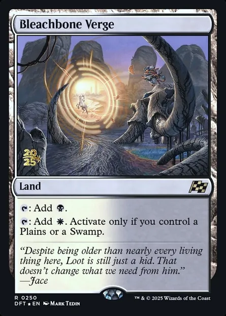 Bleachbone Verge, Magic card PDFT 250s — Aetherdrift Promos set