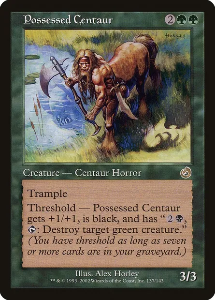Possessed Centaur, Magic card TOR 137 — Torment set