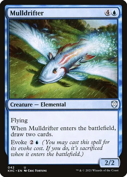 Mulldrifter, Magic card KHC 42 — Kaldheim Commander set