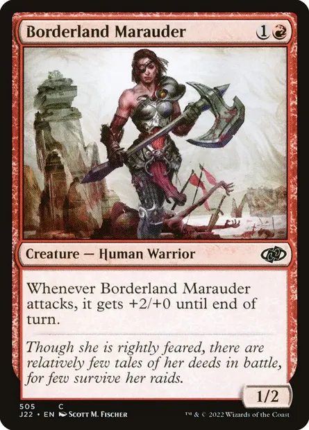 Borderland Marauder, Magic card J22 505 — Jumpstart 2022 set