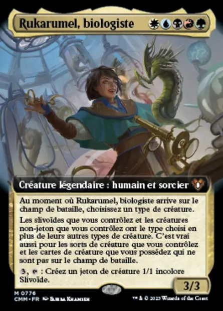 Rukarumel, biologiste, carte Magic CMM 776 — extension Commander Masters