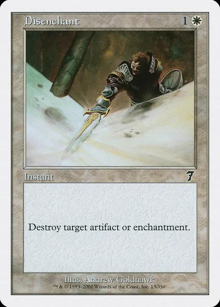 Disenchant, Magic card 7ED 13 — Seventh Edition set