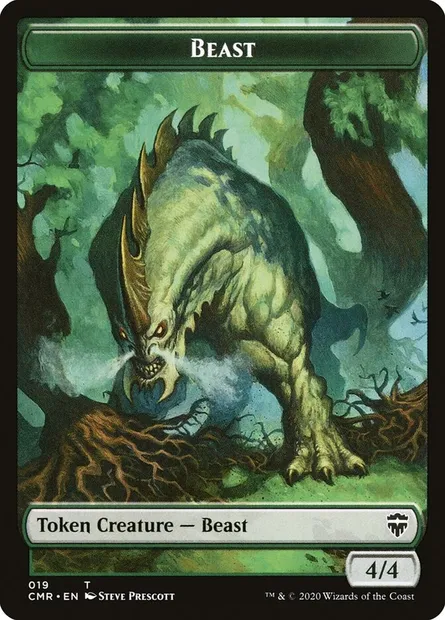 Beast, Magic card TCMR 19 — Commander Legends Tokens set
