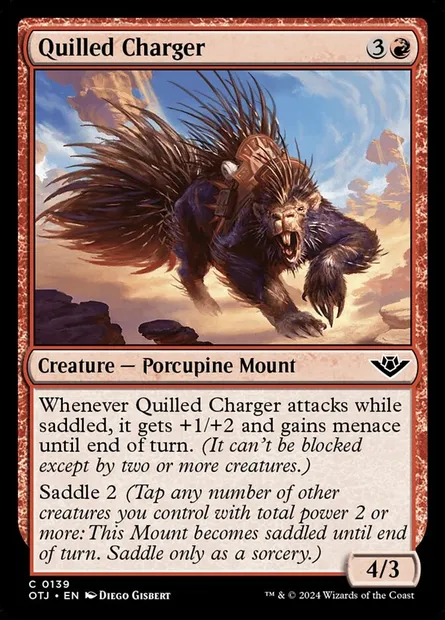 Quilled Charger, Magic card OTJ 139 — Outlaws of Thunder Junction set
