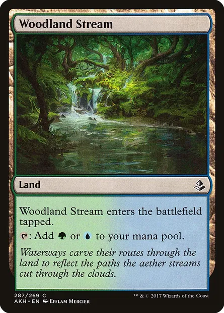 Woodland Stream, Magic card AKH 287 — Amonkhet set