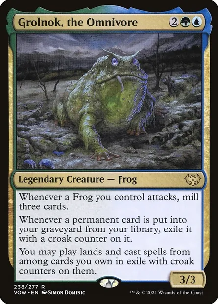 Grolnok, the Omnivore, Magic card VOW 238 — Innistrad: Crimson Vow set