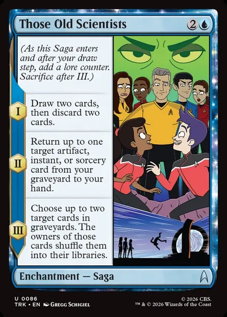 Those Old Scientists, Magic card TRK 86 — Star Trek set