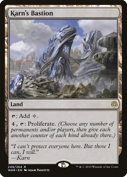 Karn's Bastion, Magic card PWAR 248p — War of the Spark Promos set