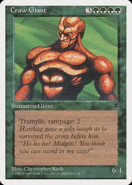 Craw Giant, Magic card CHR 61 — Chronicles set