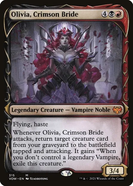 Olivia, Crimson Bride, Magic card VOW 315 — Innistrad: Crimson Vow set