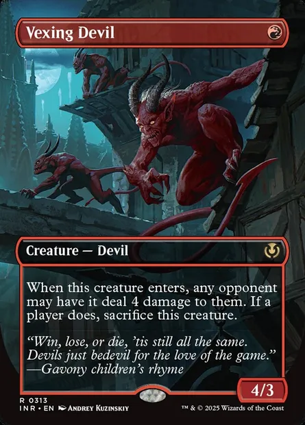 Vexing Devil, Magic card INR 313 — Innistrad Remastered set