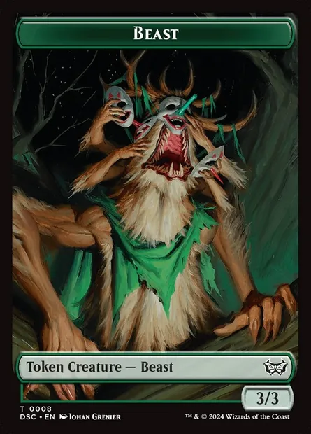 Beast, Magic card TDSC 8 — Duskmourn Commander Tokens set