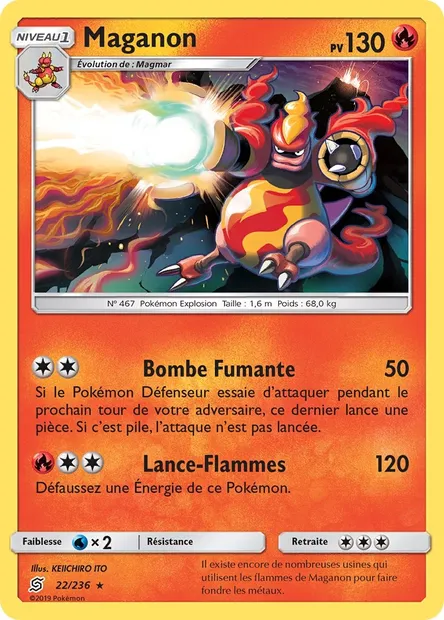Maganon, carte Pokémon UNM 22 — extension Harmonie des Esprits