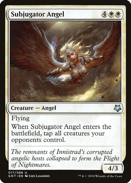 Subjugator Angel, Magic card GNT 17 — Game Night set