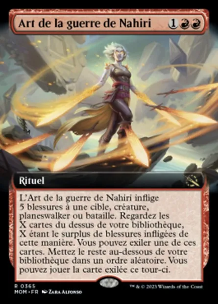 Art de la guerre de Nahiri, carte Magic MOM 365 — extension L'invasion des machines