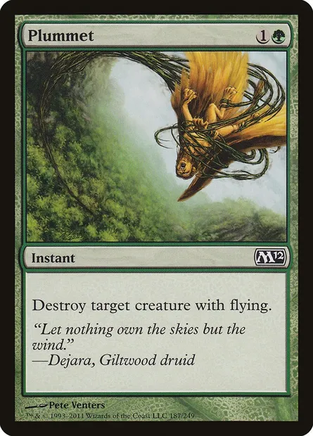 Plummet, Magic card M12 187 — Magic 2012 set