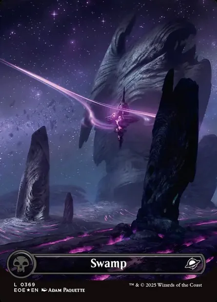 Swamp, Magic card EOE 369 — Edge of Eternities set