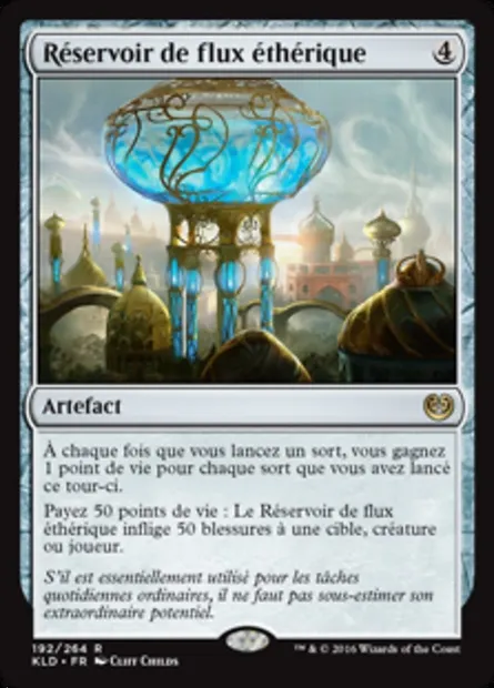 Réservoir de flux éthérique, carte Magic KLD 192 — extension Kaladesh