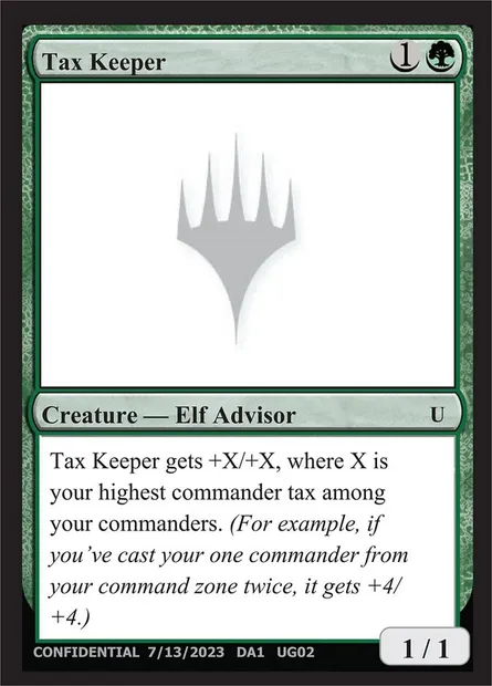 Tax Keeper, Magic card UNK UG02b — Unknown Event set
