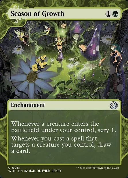 Season of Growth, Magic card WOT 61 — Wilds of Eldraine: Enchanting Tales set