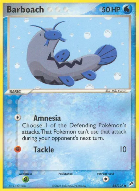 Barboach, Pokémon card DX 54 — Deoxys set