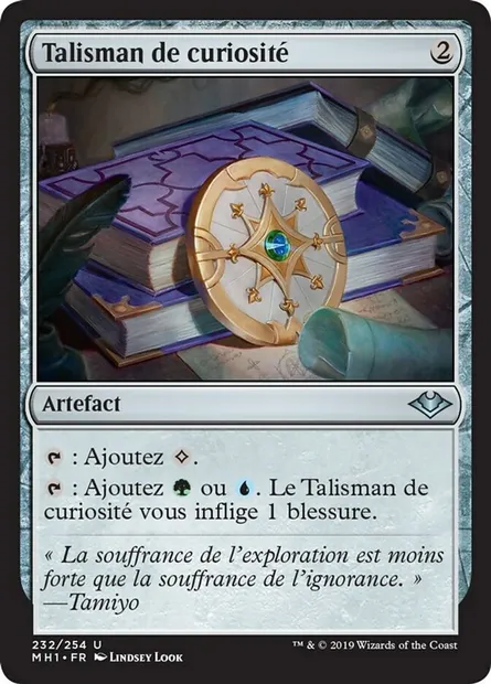Talisman de curiosité, carte Magic MH1 232 — extension Horizons du Modern