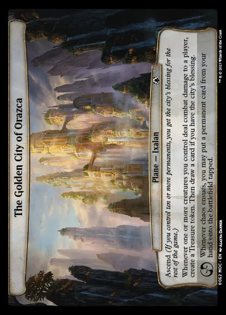 The Golden City of Orazca, Magic card MOC 52 — March of the Machine Commander set