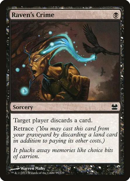 Raven's Crime, Magic card MMA 95 — Modern Masters set