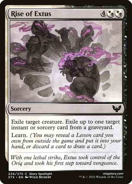 Rise of Extus, Magic card STX 226 — Strixhaven: School of Mages set