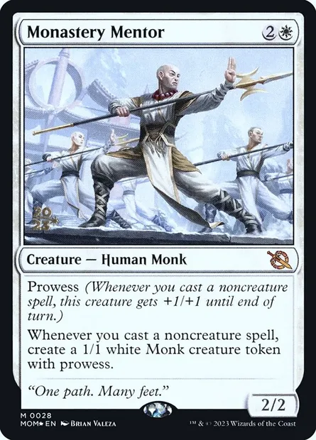 Monastery Mentor, Magic card PMOM 28s — March of the Machine Promos set