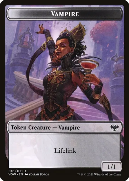Vampire, carte Magic TVOW 16 — extension Innistrad: Crimson Vow Tokens
