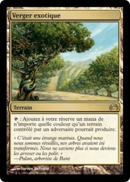 Verger exotique, carte Magic PC2 117 — extension Planechase 2012