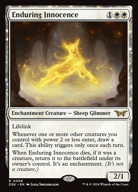 Enduring Innocence, Magic card DSK 6 — Duskmourn: House of Horror set