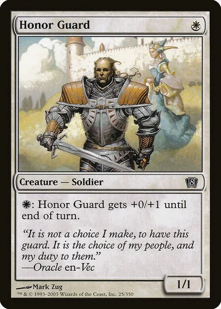 Honor Guard, Magic card 8ED 25★ — Eighth Edition set