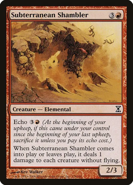 Escogriffe souterrain, carte Magic TSP 178 — extension Spirale Temporelle