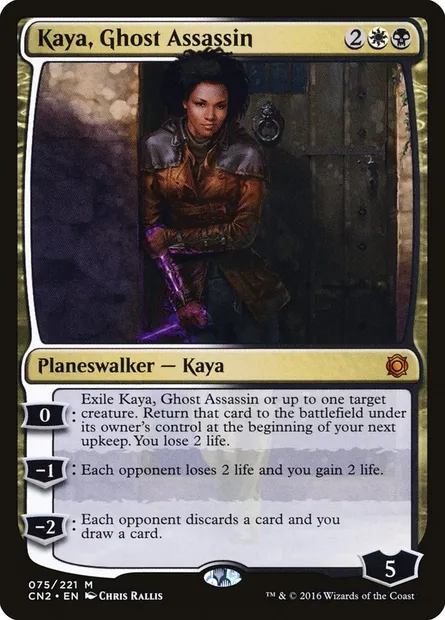 Kaya, Ghost Assassin, Magic card CN2 75 — Conspiracy: Take the Crown set