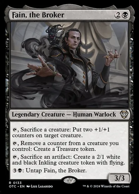 Fain, the Broker, Magic card OTC 133 — Outlaws of Thunder Junction Commander set
