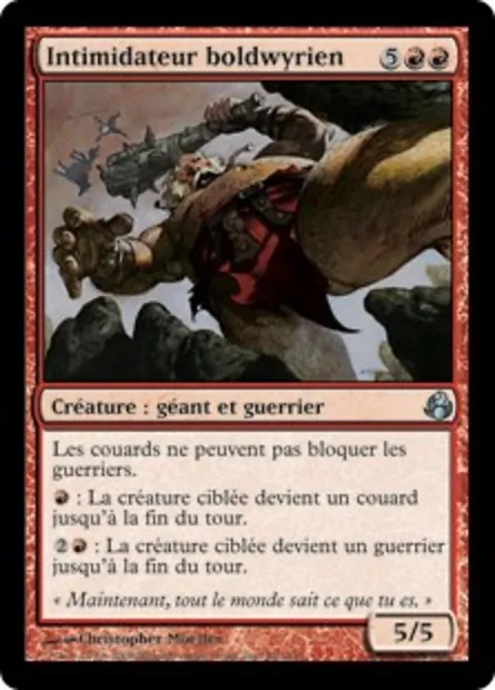 Intimidateur boldwyrien, carte Magic MOR 86 — extension Leveciel
